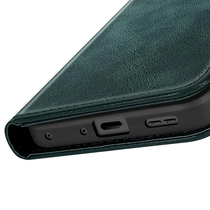 Avizar Étui Folio pour OnePlus Nord CE5 Design Vintage avec Fonction Support Vidéo Vert foncé pas cher