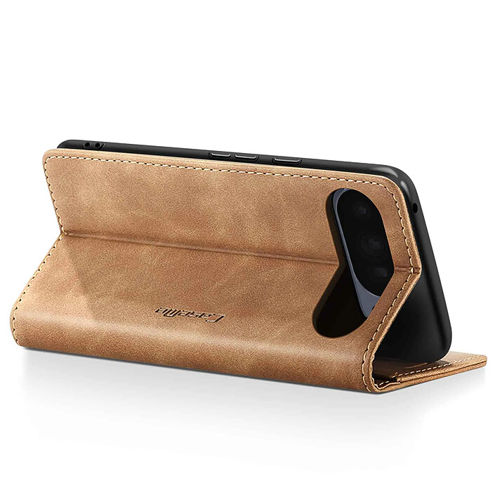 Avis Avizar Étui Portefeuille pour Google Pixel 10 / 10 Pro Collection CaseMe Marron clair