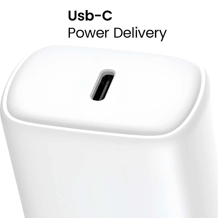 Avis Jaym Chargeur Secteur Rapide USB-C 20W 3A Power Delivery et PPS Blanc
