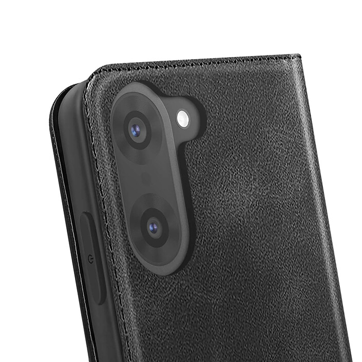 Acheter Avizar Étui Folio pour OnePlus Nord CE5 Design Vintage avec Fonction Support Vidéo Noir