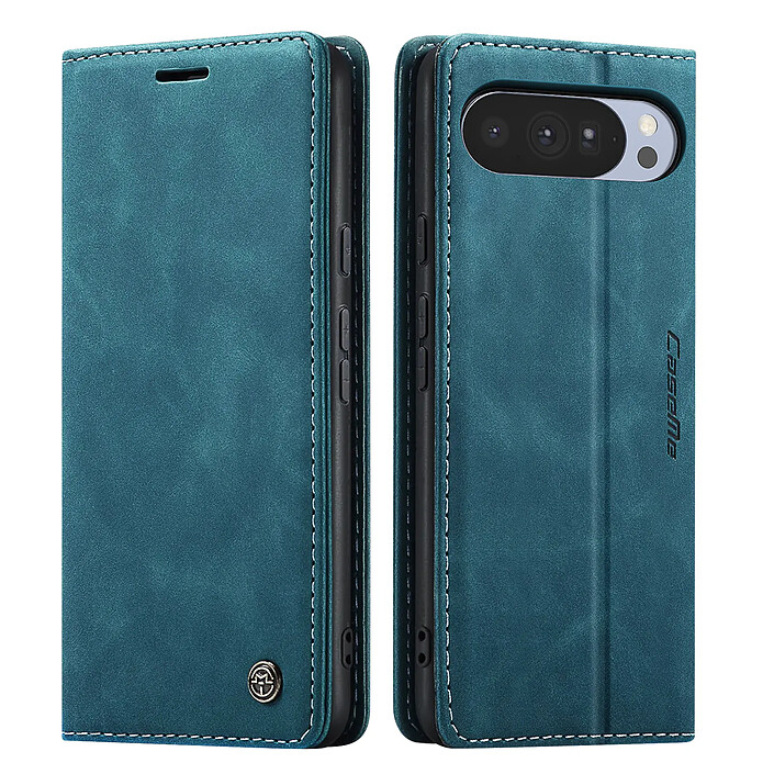 Avizar Étui Portefeuille pour Google Pixel 10 / 10 Pro Collection CaseMe Bleu canard