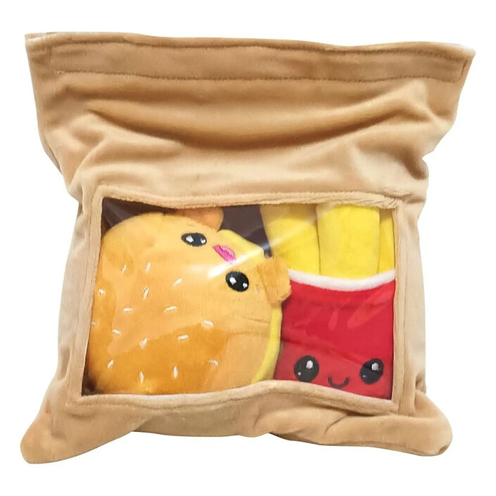 Goylmc Jouet En Peluche Hamburger – Jouet En Peluche Hamburger – Oreiller En Peluche Mignon – Décoration De Chambre, Vacances, Anniversaire Pour Enfants, Garçons Et Filles (15,2 Cm