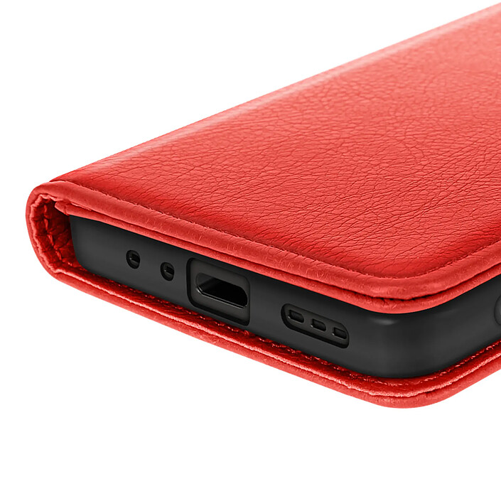 Acheter Avizar Étui Portefeuille pour Oppo A5 Pro Série Chesterfield avec Fonction Support Rouge