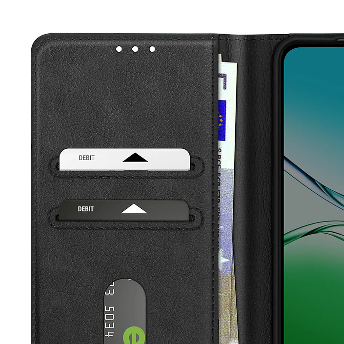 Avizar Étui Portefeuille pour Oppo A5 Série Chesterfield avec Fonction Support pas cher