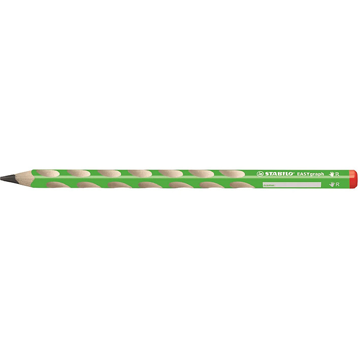 STABILO Crayon graphite EASYgraph HB droitier corps vert x 12