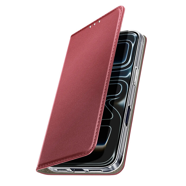 Avizar Étui Folio pour iPhone 17 Pro Max avec Porte-cartes et Fonction Support Vidéo Bordeaux