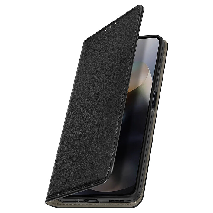 Avizar Étui Folio pour Motorola Moto G56 avec Porte-cartes et Fonction Support Vidéo Noir