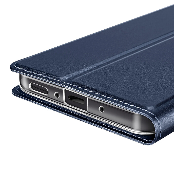 Dux Ducis Étui Clapet pour OnePlus Nord 5 avec Porte-cartes Série Skin Pro Bleu nuit pas cher