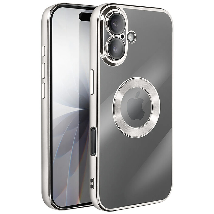 Avizar Coque pour iPhone 17 avec Contour Chromé en Silicone Souple pas cher