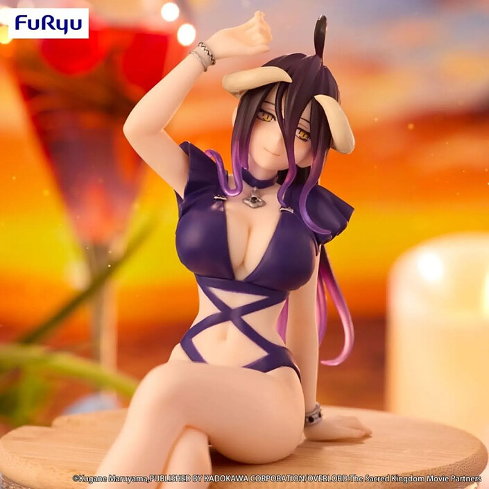 Overlord - Statuette Noodle Stopper Albedo Swimsuit Dark Purple Color Ver. 16 cm pas cher