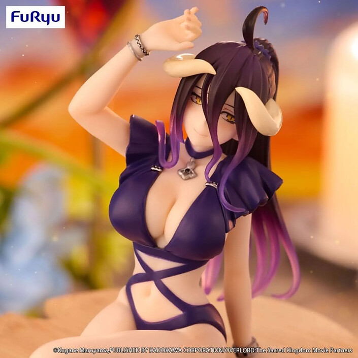 Acheter Overlord - Statuette Noodle Stopper Albedo Swimsuit Dark Purple Color Ver. 16 cm