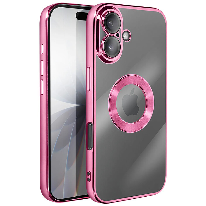Avizar Coque pour iPhone 17 avec Contour Chromé en Silicone Souple pas cher