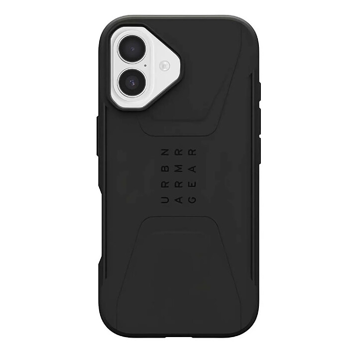 UAG Coque pour iPhone 17 MagSafe Antichocs Motif Hexagonal Série Civilian Noir