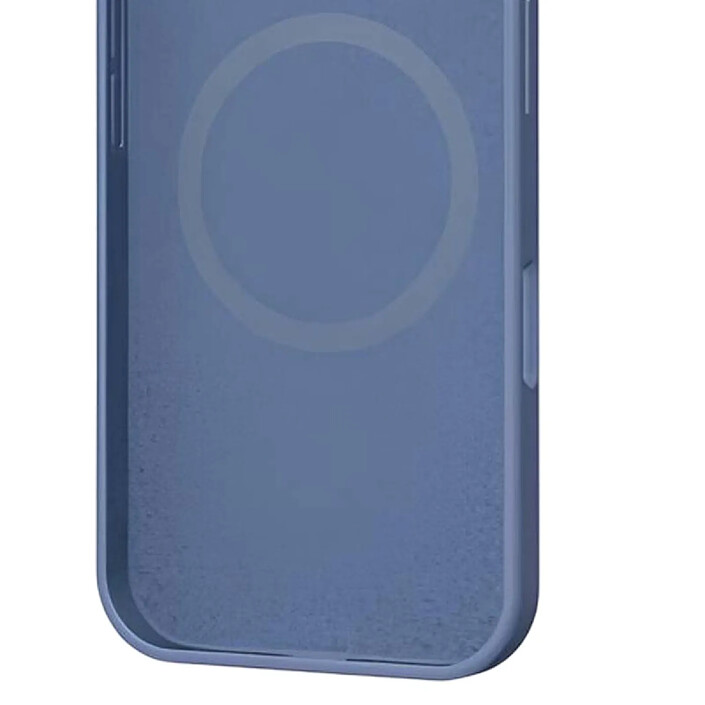 Acheter MW Coque pour iPhone 17 MagSafe en Silicone Antichocs Oléophobe Bleu