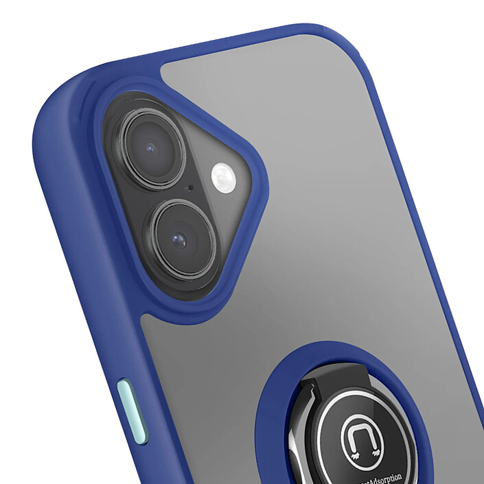 Acheter Avizar Coque pour iPhone 17 avec Support Anneau et Fixation Magnétique Bleu