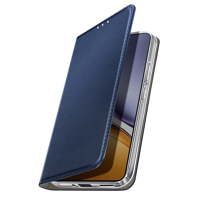 Avizar Étui Folio pour Realme 14T / P3 avec Porte-cartes et Fonction Support Vidéo Bleu nuit