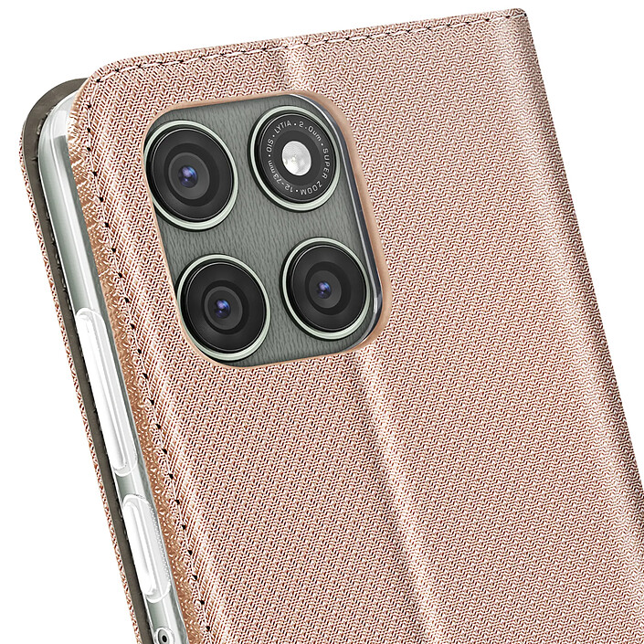 Acheter Avizar Étui pour Motorola Edge 60 Pro Texturé Strié avec Porte-cartes Dorée