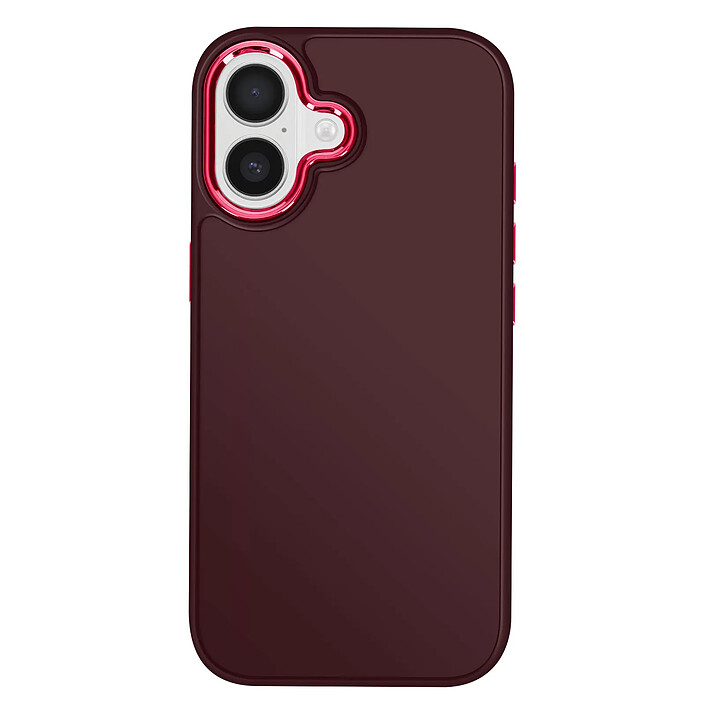 Avizar Coque pour iPhone 17 Finition Mat avec Contour Caméra Métallisé pas cher