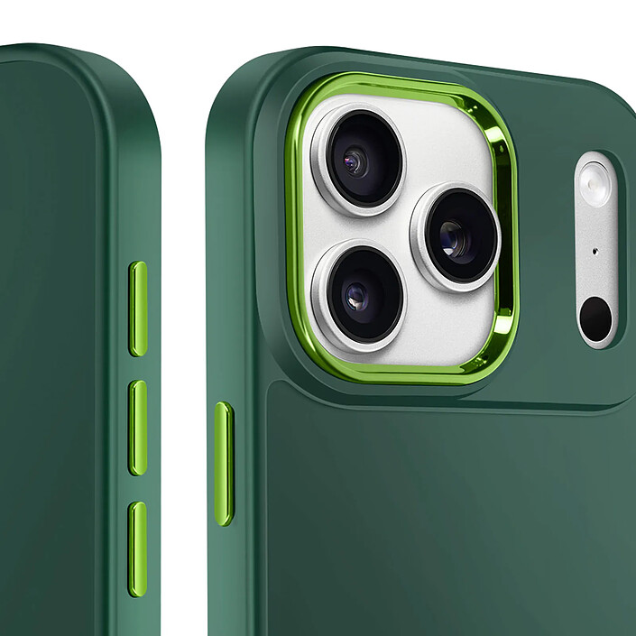 Avis Avizar Coque pour iPhone 17 Pro Max Finition Mat avec Contour Caméra Métallisé