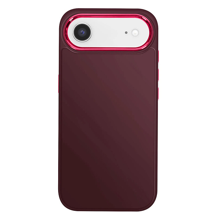 Avizar Coque pour iPhone Air Finition Mat avec Contour Caméra Métallisé Bordeaux pas cher