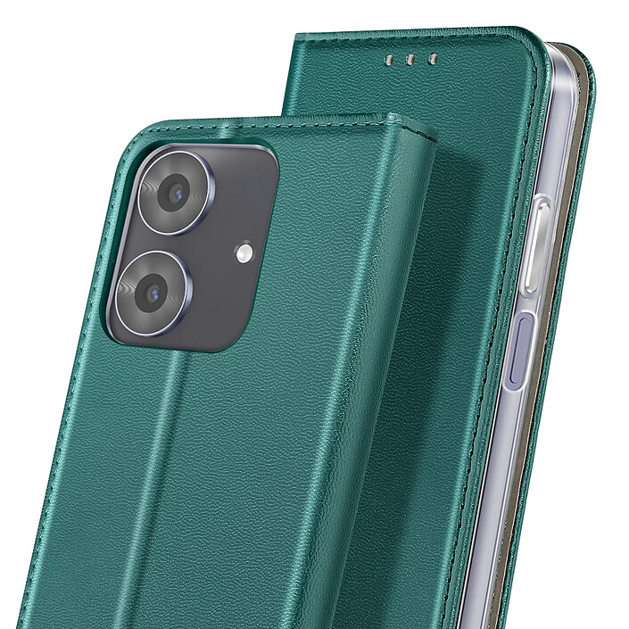 Acheter Avizar Étui Folio pour Realme Note 60 avec Porte-cartes et Fonction Support Vidéo Vert sapin