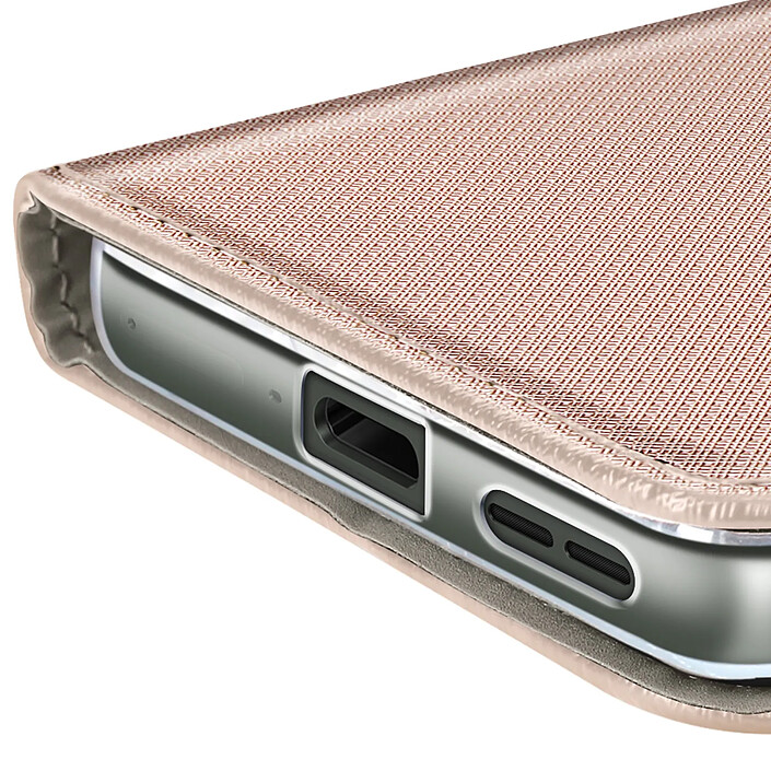 Avizar Étui pour Motorola Edge 60 Pro Texturé Strié avec Porte-cartes Dorée pas cher