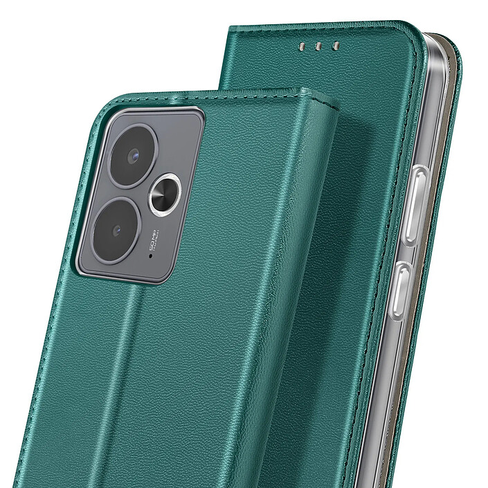 Acheter Avizar Étui Folio pour Realme 14T / P3 avec Porte-cartes et Fonction Support Vidéo Vert sapin