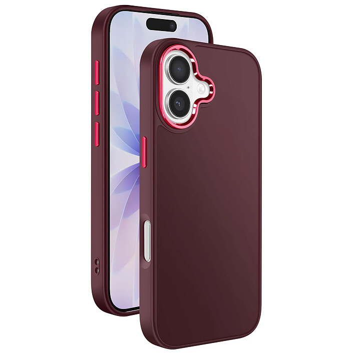 Avizar Coque pour iPhone 17 Finition Mat avec Contour Caméra Métallisé