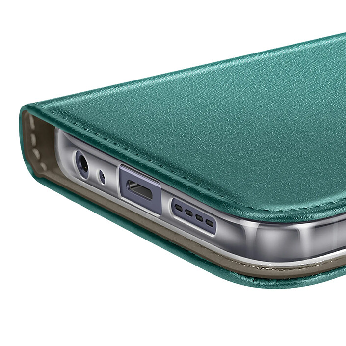 Avizar Étui Folio pour Realme Note 60 avec Porte-cartes et Fonction Support Vidéo Vert sapin pas cher