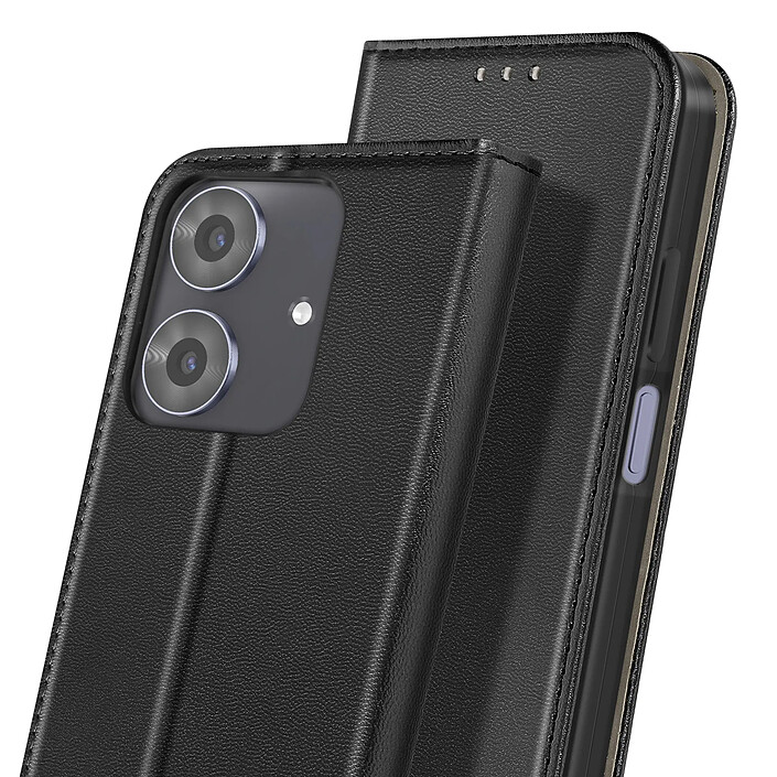Acheter Avizar Étui Folio pour Realme Note 60 avec Porte-cartes et Fonction Support Vidéo Noir