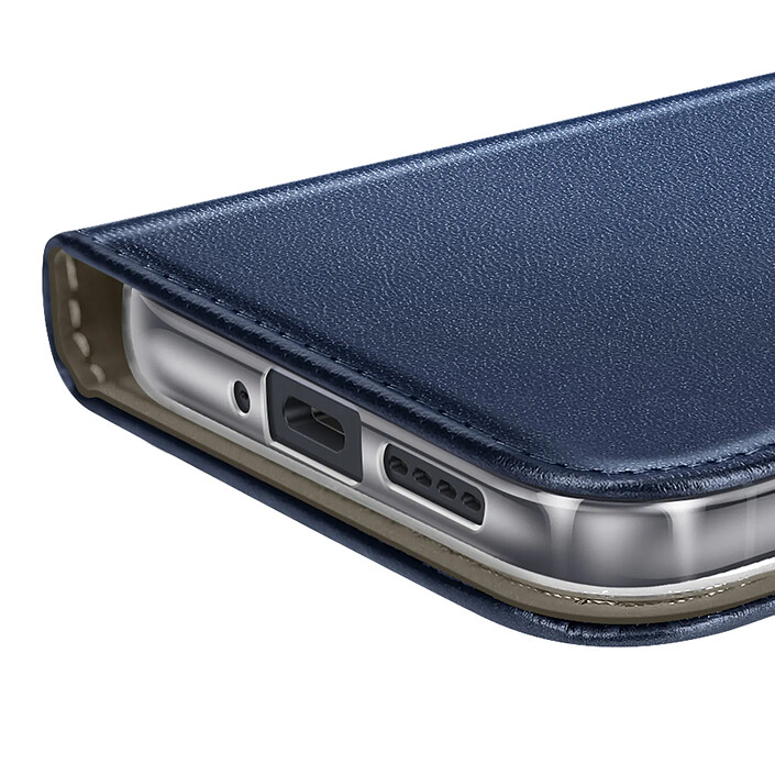 Avizar Étui Folio pour Realme 14T / P3 avec Porte-cartes et Fonction Support Vidéo Bleu nuit pas cher