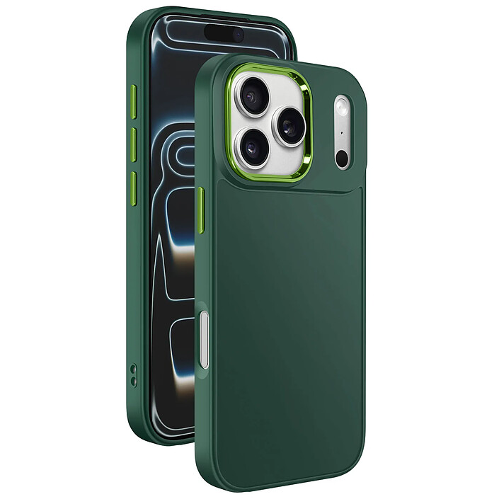 Avizar Coque pour iPhone 17 Pro Max Finition Mat avec Contour Caméra Métallisé