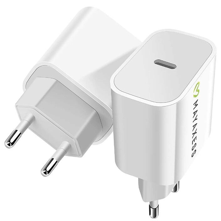 Acheter Mayaxess Chargeur pour iPhone 17 Pro USB-C 20W Rapide Blanc