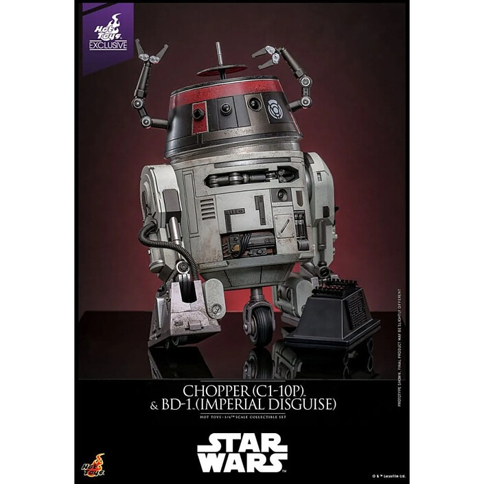 Avis Star Wars - Set Figurines 1/6 Chopper (C1-10P&trade) & BD-1&trade (Imperial Disguise) 18 cm & 8 cm