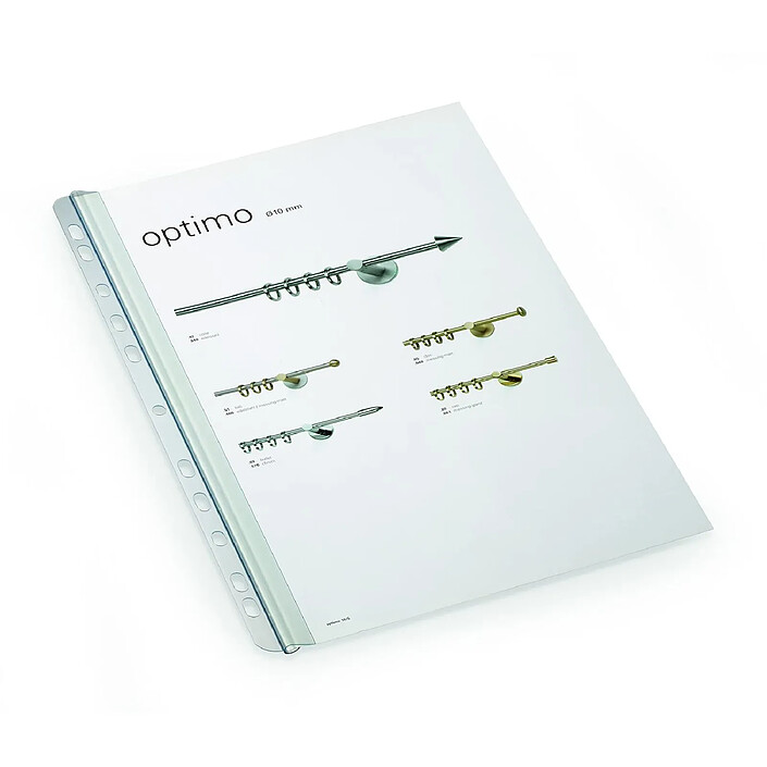 Avis DURABLE Boite de 50 baguettes à relier format A4 épaisseur 3 mm Transparent