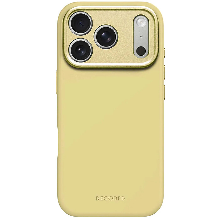Decoded Coque MagSafe pour iPhone 17 Pro en Silicone Ultra Douce Antimicrobienne Jaune