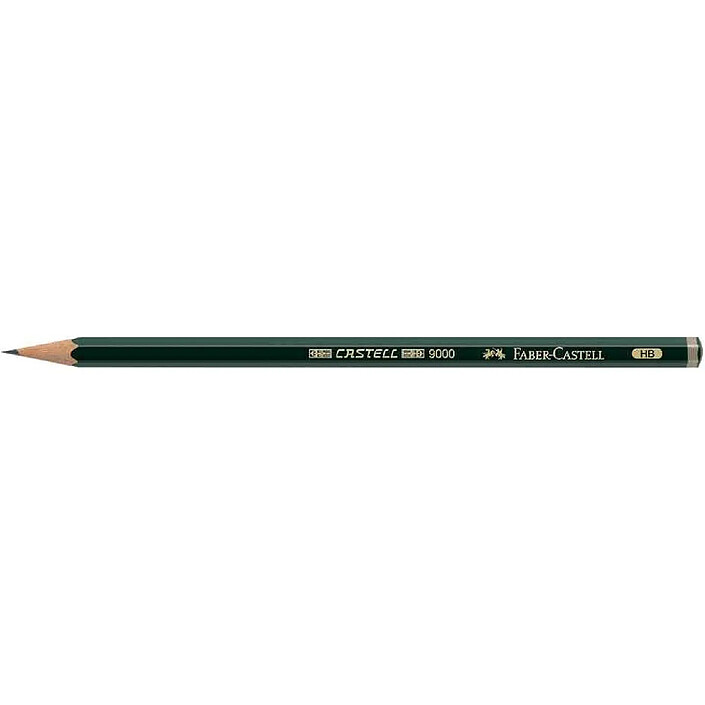 FABER-CASTELL Crayon papier 9000 hexagonal mine 2mm 5B x 12