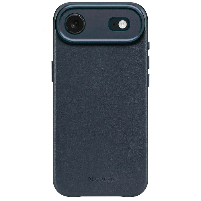 Decoded Coque pour iPhone 17 Air MagSafe en Cuir Antichocs Bleu marine