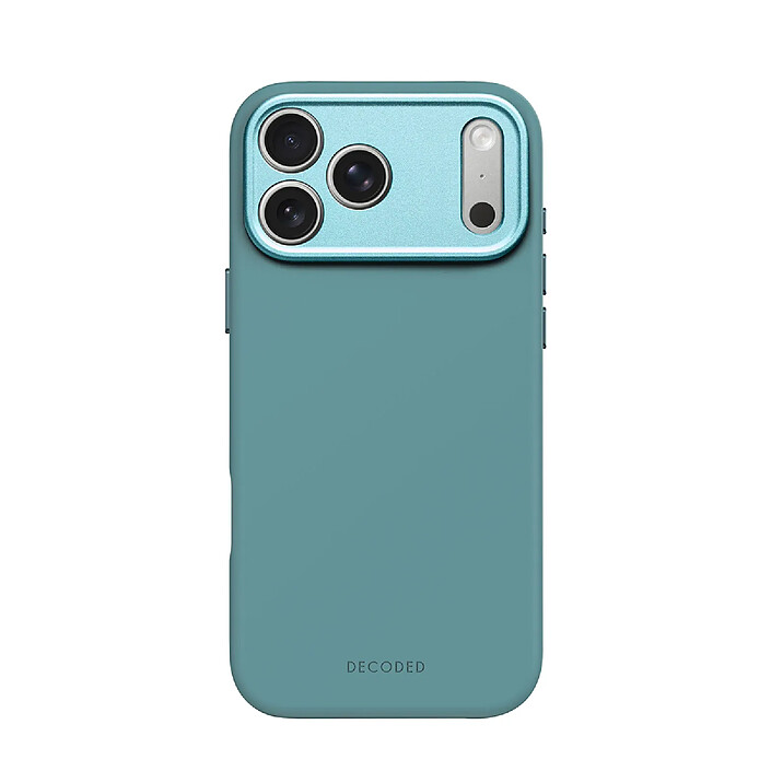 Decoded Coque pour iPhone 17 Pro Max MagSafe en Silicone Antimicrobien Ultra-résistant Turquoise