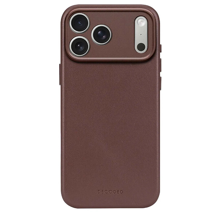 Decoded Coque pour iPhone 17 Pro MagSafe en Cuir Antichocs Marron