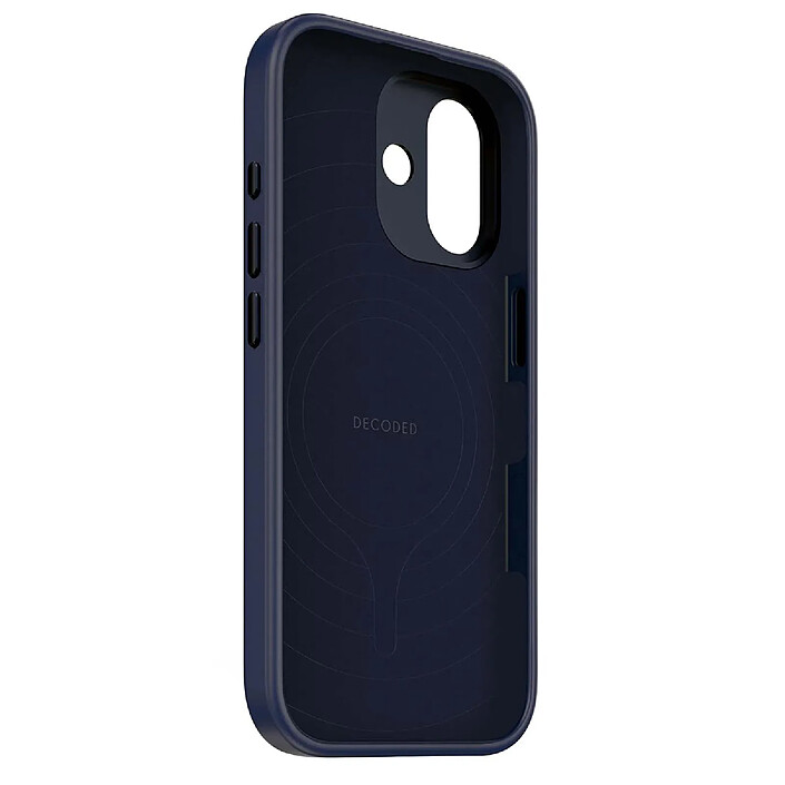 Decoded Coque Compatible MagSafe pour iPhone 17 en Silicone Antimicrobienne Bleu marine pas cher