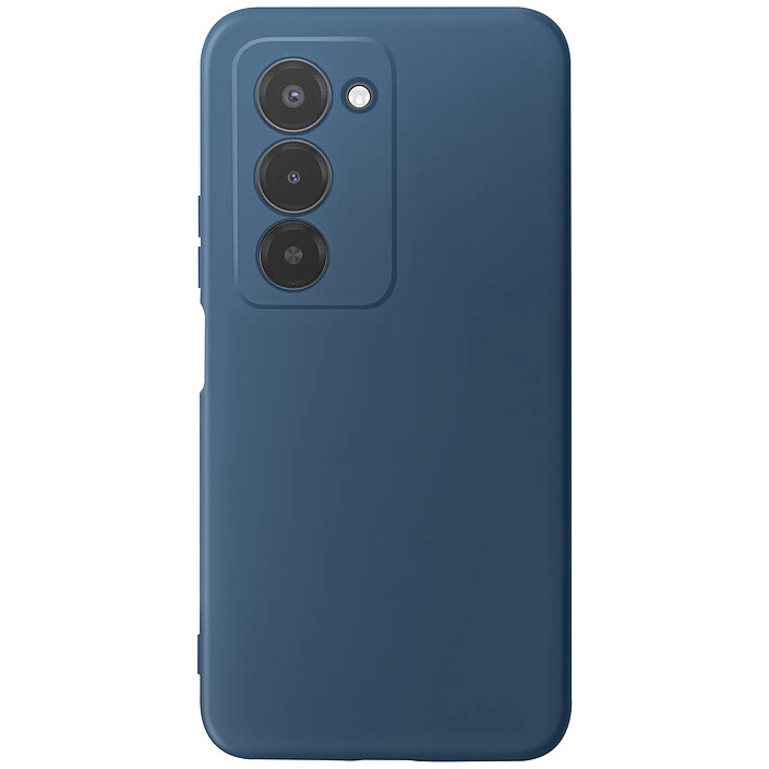 Avizar Coque pour Redmi 15 5G en Silicone Souple avec Renfort Bloc Caméra Bleu nuit