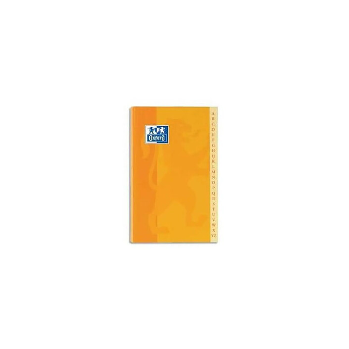 OXFORD Répertoire reliure brochure 14,8x21cm 192P petits carreaux papier 90g
