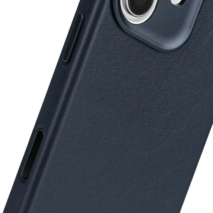 Acheter Decoded Coque pour iPhone 17 MagSafe en Cuir Antichocs Bleu marine