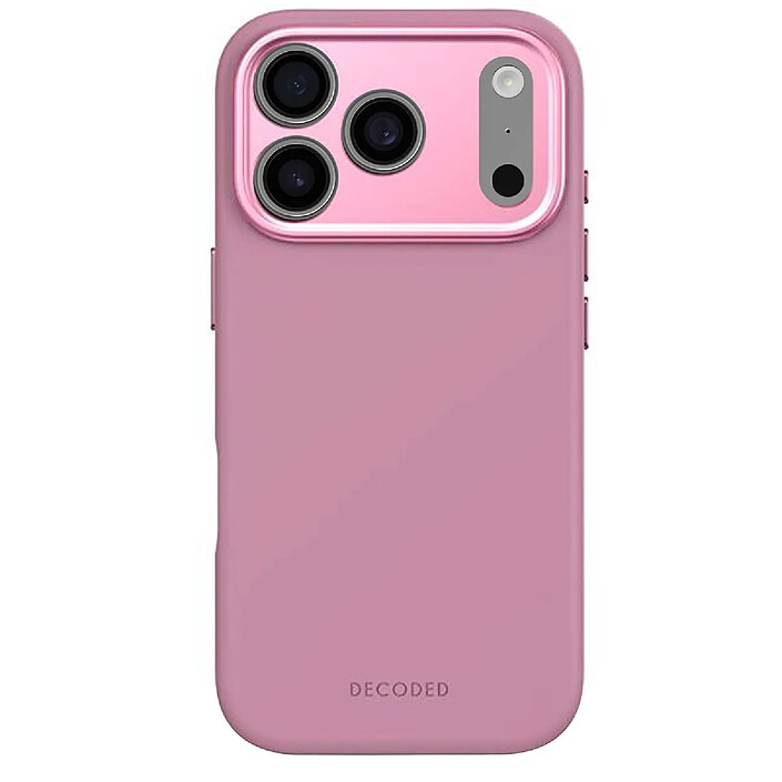Decoded Coque MagSafe pour iPhone 17 Pro en Silicone Antimicrobienne Antichoc Rose