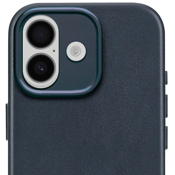 Avis Decoded Coque pour iPhone 17 MagSafe en Cuir Antichocs Bleu marine