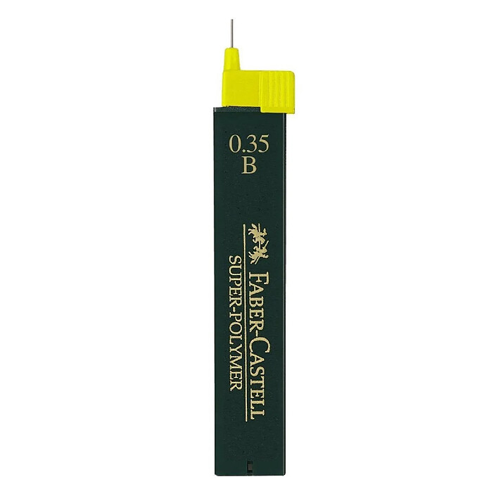 FABER-CASTELL Boîte de 12 mines Super Polymère 9063 S- 0,35 mm B x 12