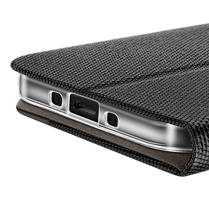 Avizar Étui pour iPhone Air Série Sensitive avec Fonction Support en Tissu Noir pas cher