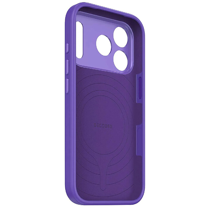 Avis Decoded Coque MagSafe en Silicone Antimicrobienne Compatible pour iPhone 17 Pro Violet