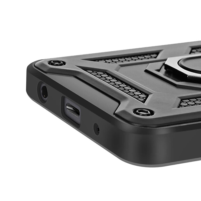 Avizar Coque pour Redmi A5 avec Bague Support et Cache Caméra Coulissant Noir pas cher